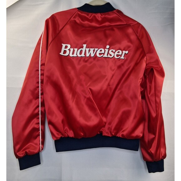 Vintage Satin Budweiser King of Beers Jacket Size L Excellent Condition - Picture 6 of 16